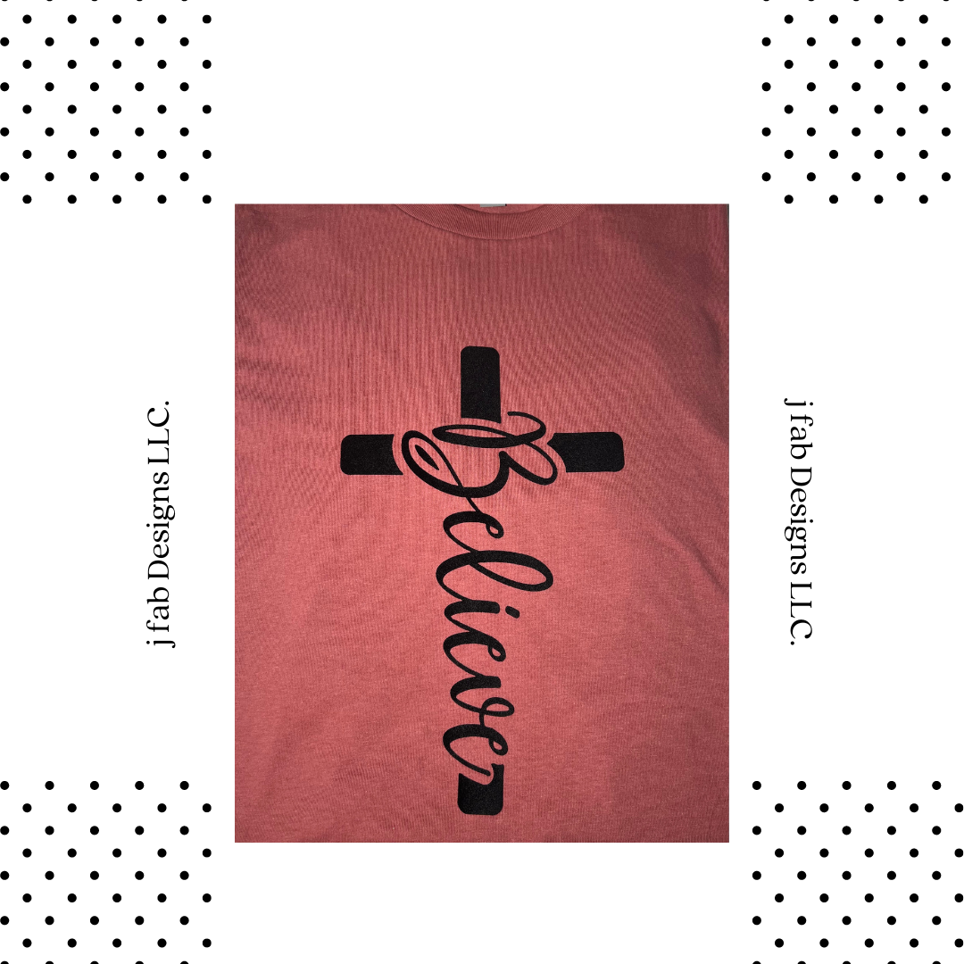 Believe short sleeve textured tee-shirt